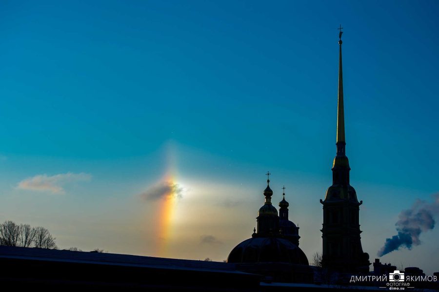 Гало зимой в СПБ